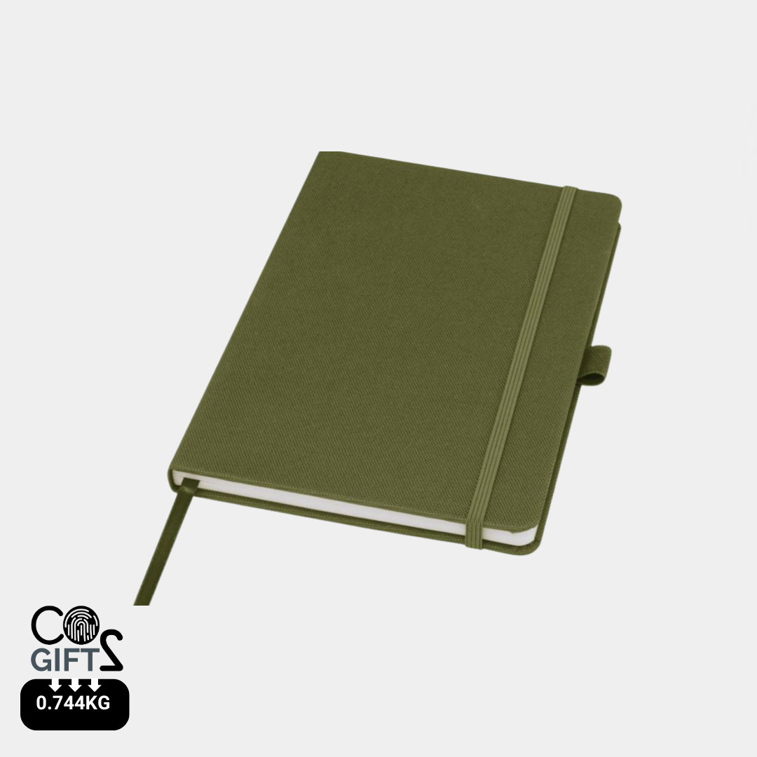 Libreta Sostenible de Papel Reciclado con Tapa Dura de PET Reciclado en Amplia Gama de Colores para Personalizar Honua - A5