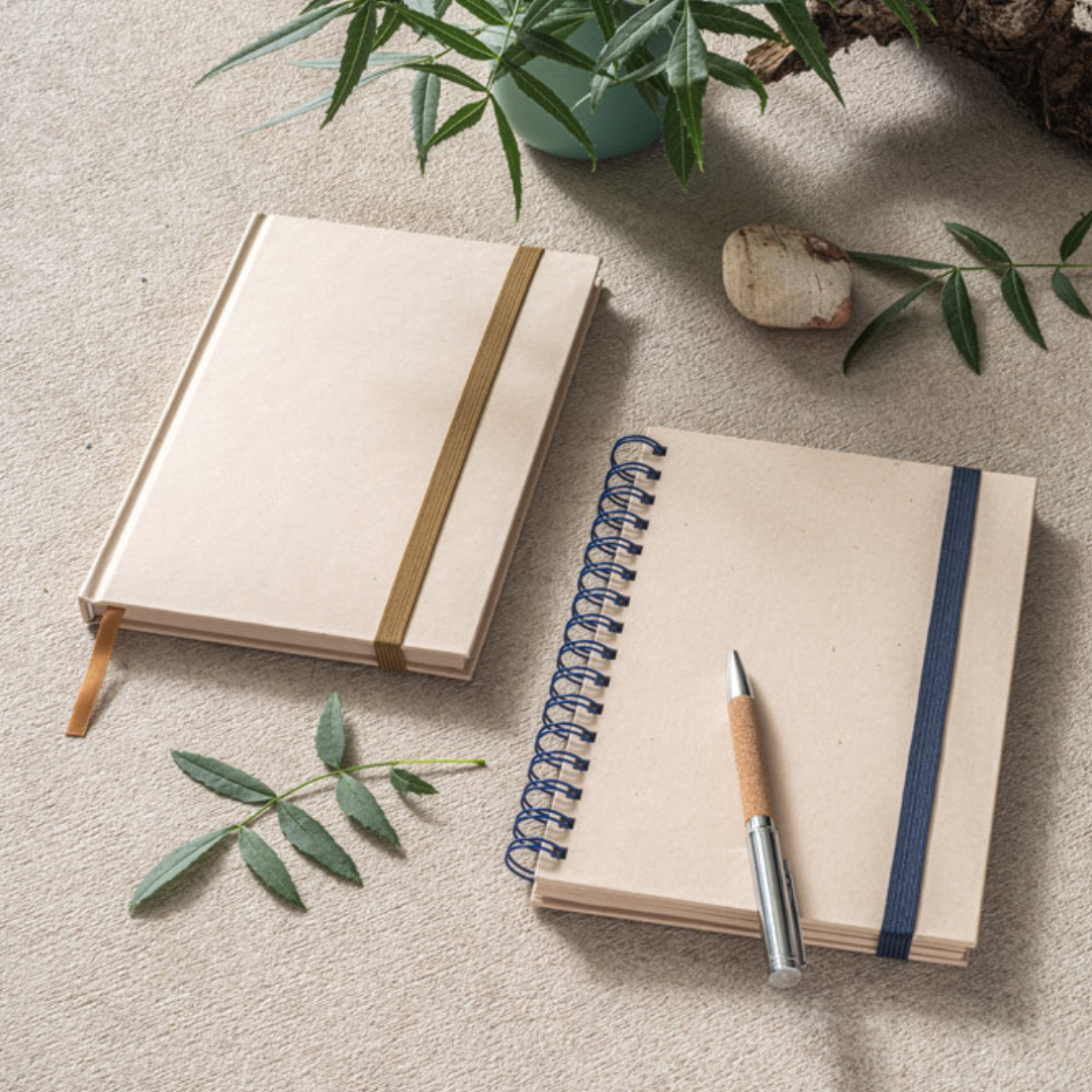 Libreta A5 ecológica de caña de azúcar – Regalo corporativo sostenible