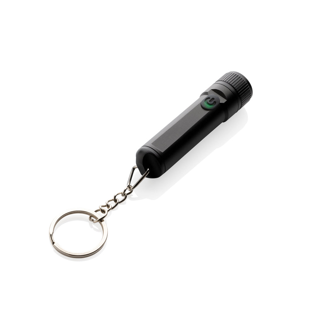Linterna Llavero Ultra Brillante y Recargable Sostenible de Aluminio Reciclado con Certificado RCS Personalizable Especial Regalos Promocionales de Seguridad Gear X