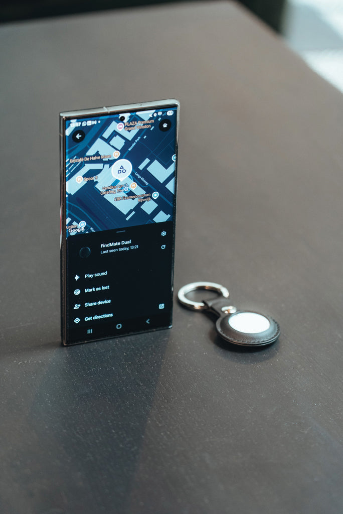 Localizador de Artículos Compatible con "FindMy" y "Find Hub" Sostenible de ABS Reciclado con Certificado RCS Personalizable Findmate RCS Dual IPX 5