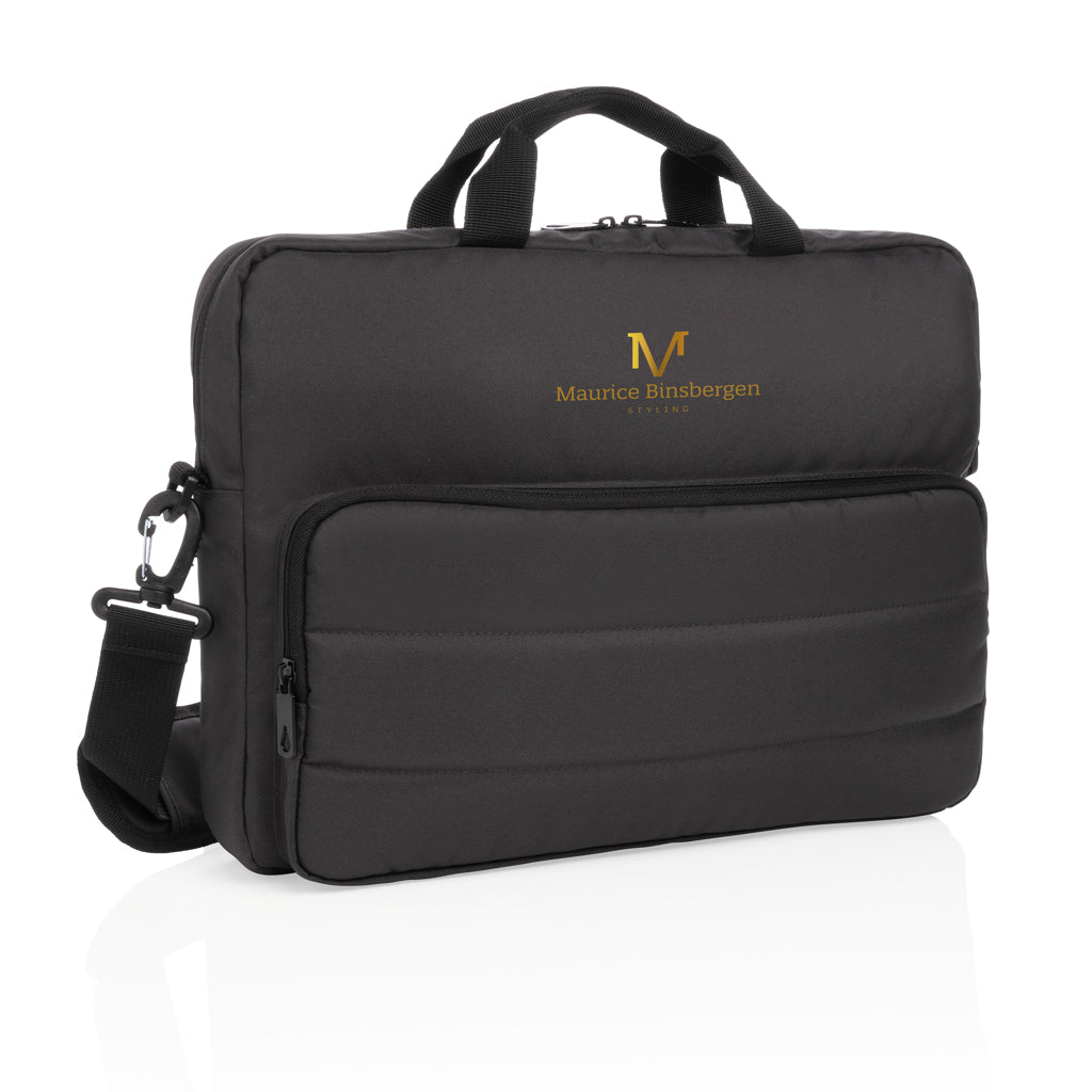 Maletín Ecológico de rPET Reciclado Personalizable con Bolsillos y Cinta Trolley Impact AWARE ™ Ordenador PC 15,6"