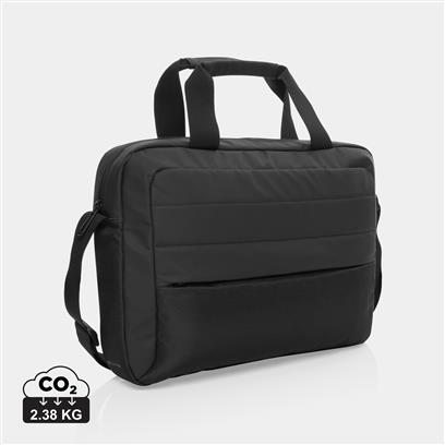 Maletín Sostenible de Poliéster RPET 100% Reciclado con Trazador AWARE™ y Contribución a ONG para Personalizar Armond 15,6"