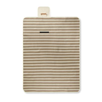 Manta de Picnic Ecológica de rPET Reciclado para Personalizar con Asa Transporte y Certificación GRS Vinga Alba- 130 x 170 cm