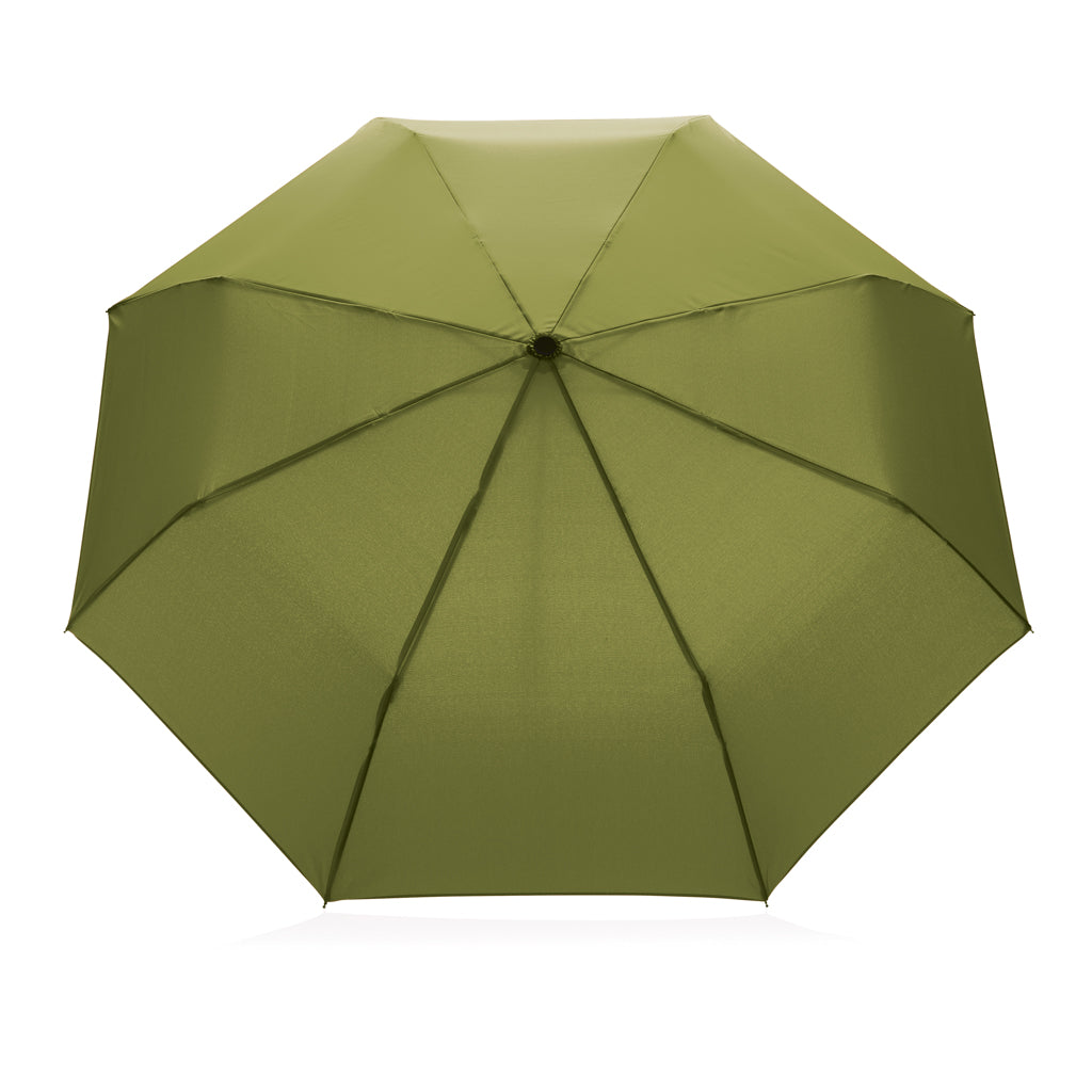 Mini Paraguas Plegable Ecológico rPET Reciclado 190T para Personalizar y Mango de Bambú 20.5" Impact con Trazador AWARE ™