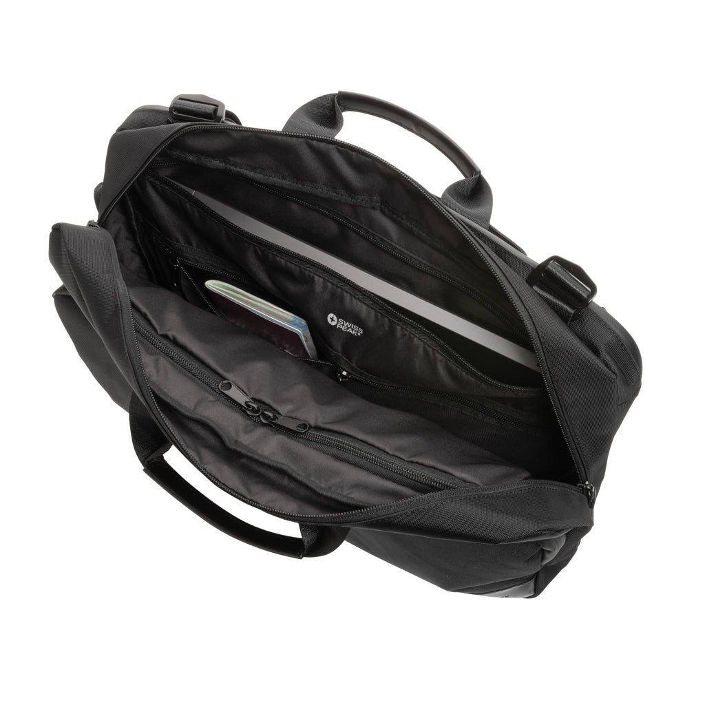 Mochila - Maletín Ejecutiva de Fin de Semana 2 en 1 con Compartimento para Portátil y Espacio para Artículos de Viaje con Trazador AWARE™ Especial Negocios y Regalo de Empresa Swiss Peak