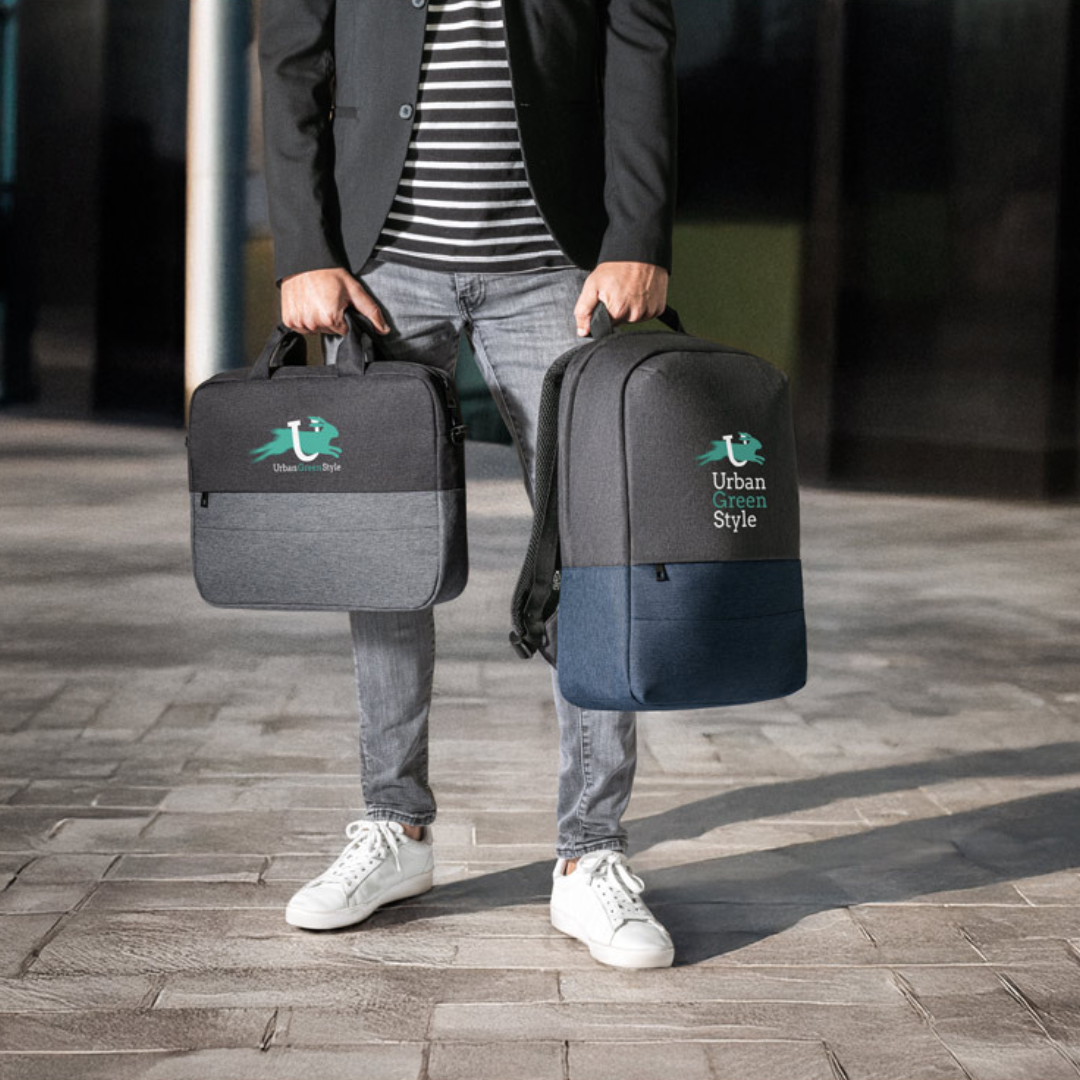 Mochila Antirrobo Genoa rPET 600D para Portátil 15,6" – Regalo Corporativo Sostenible para Empresas