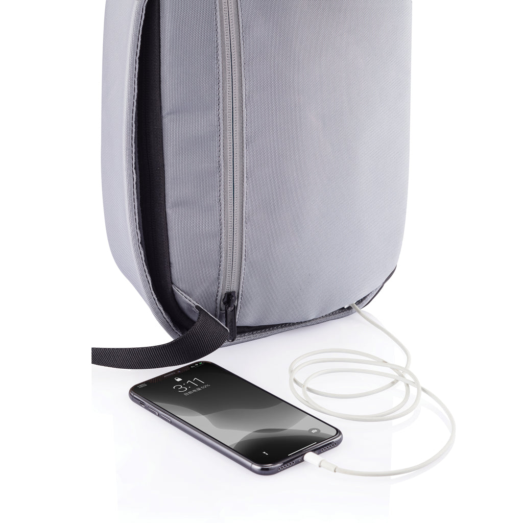 Mochila Bandolera Antirrobo Ecológica con Trazador de rPET Reciclado Bobby Sling AWARE ™ con Bolsillos de Protección RFID