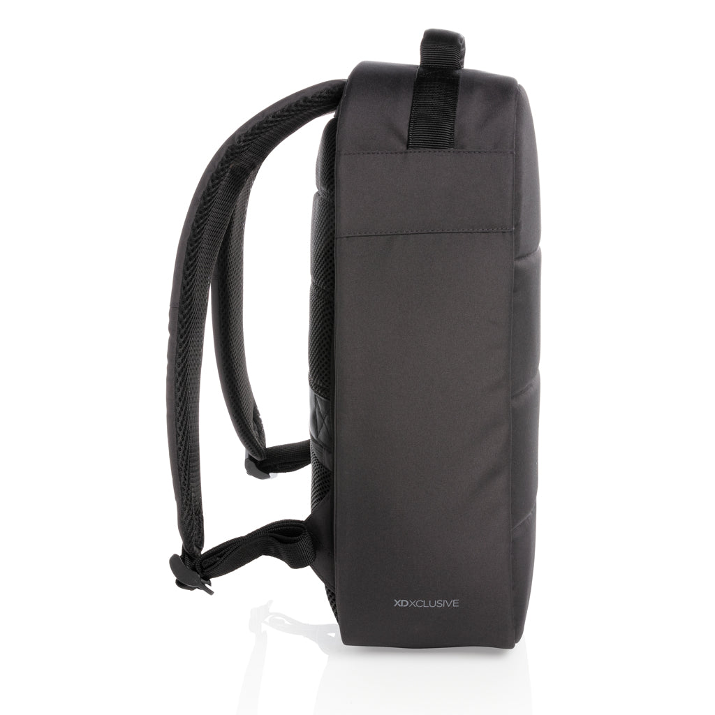 Mochila Ecológica Antirrobo de rPET Reciclado para Personalizar con Funda para Portátil 15,6" con Cintas Trolley Impact AWARE ™ sin PVC