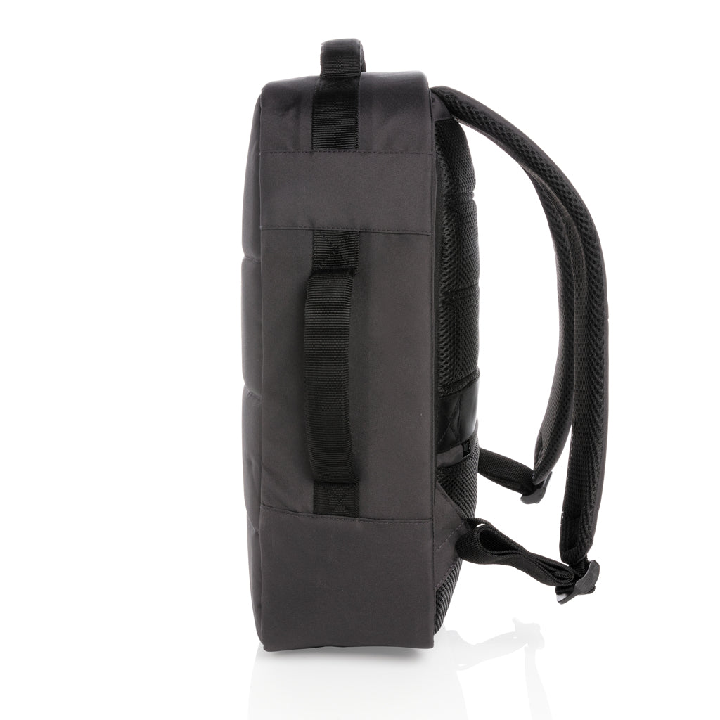 Mochila Ecológica Antirrobo de rPET Reciclado para Personalizar con Funda para Portátil 15,6" con Cintas Trolley Impact AWARE ™ sin PVC