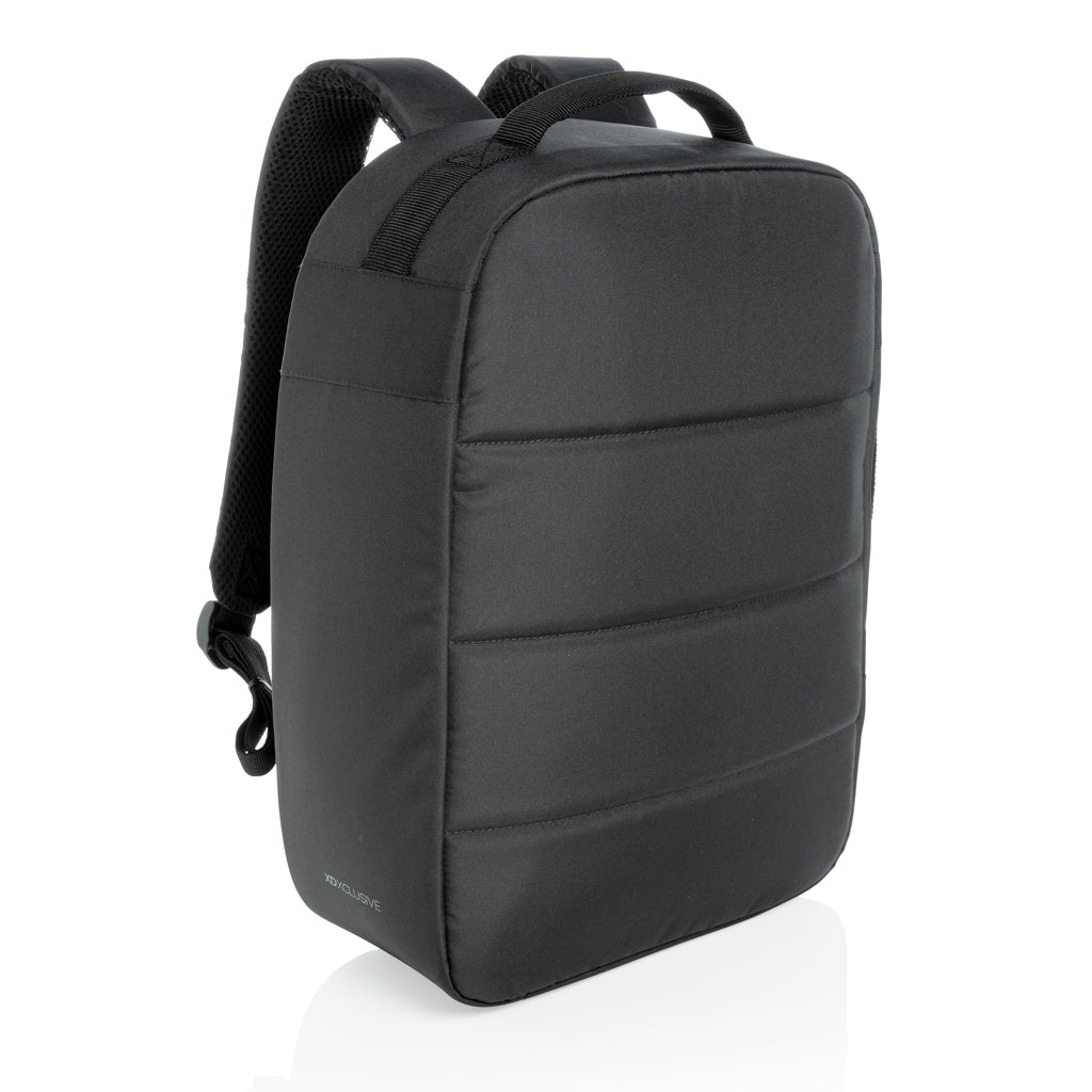Mochila Ecológica Antirrobo de rPET Reciclado para Personalizar con Funda para Portátil 15,6" con Cintas Trolley Impact AWARE ™ sin PVC