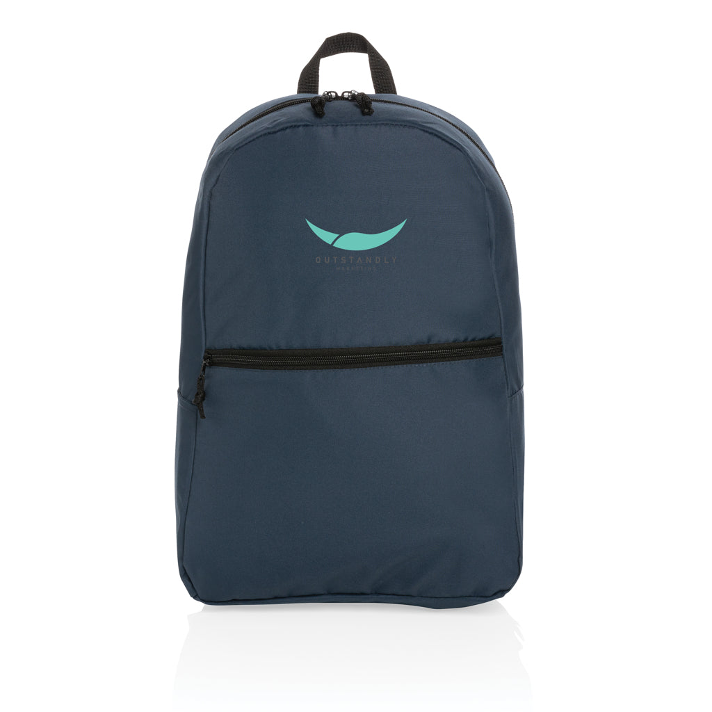 Mochila Ecológica Básica de rPET Reciclado para Personalizar con Bolsillos Impact AWARE ™