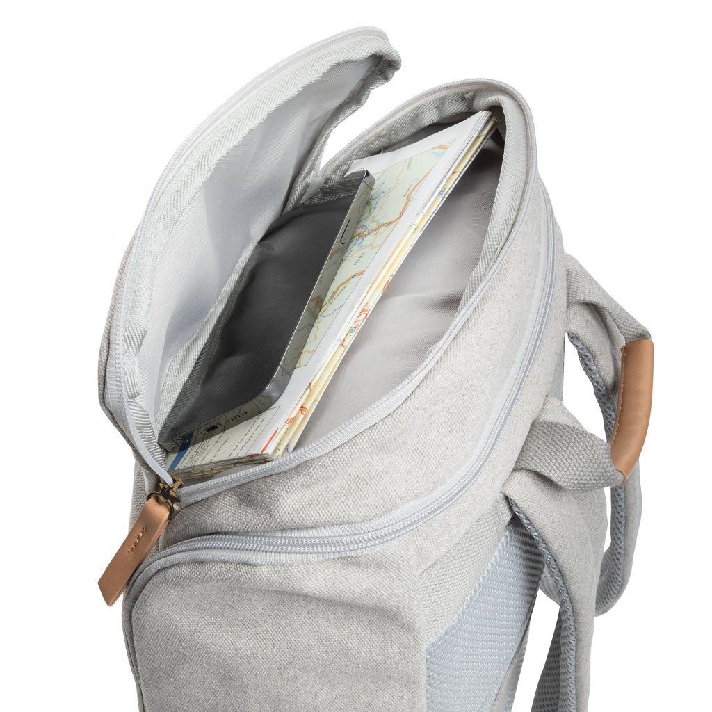 Mochila Ecológica de Algodón Reciclado y Poliester rPET para Personalizar con Compartimento para Portátil de 15" Impact AWARE ™ con Contribución a ONG Waterorg en Varios Colores