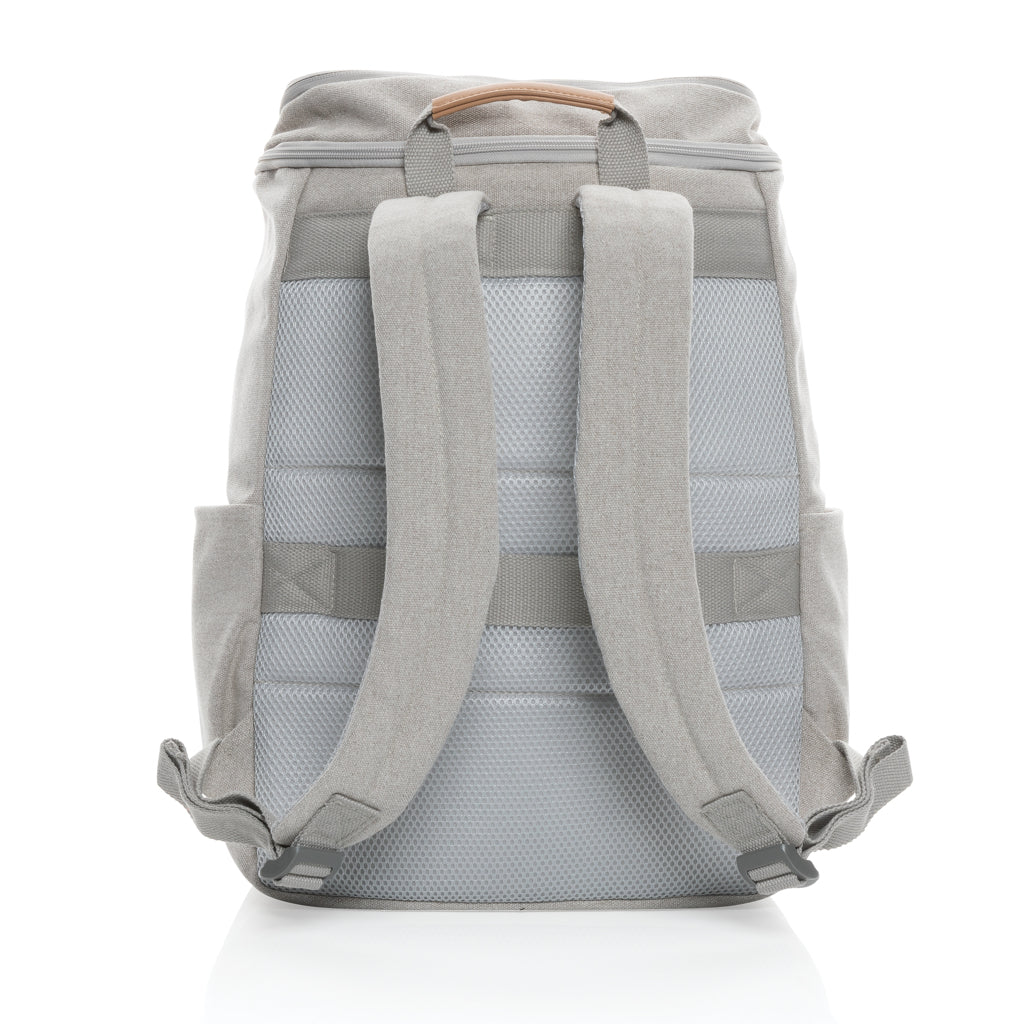 Mochila Ecológica de Algodón Reciclado y Poliester rPET para Personalizar con Compartimento para Portátil de 15" Impact AWARE ™ con Contribución a ONG Waterorg en Varios Colores