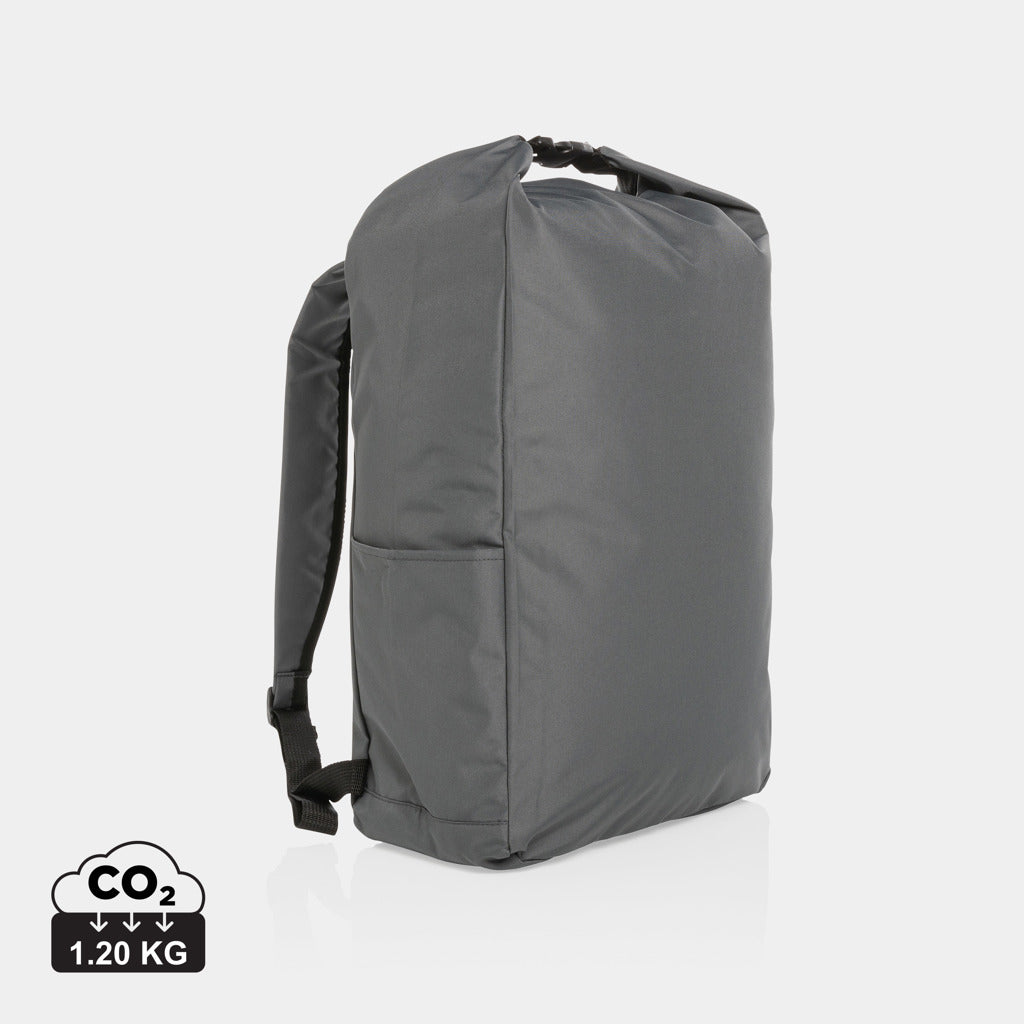 Mochila Enrollable Sostenible de RPET Para Personalizar IMPACT con trazador AWARE ™ y Contribucón a ONG