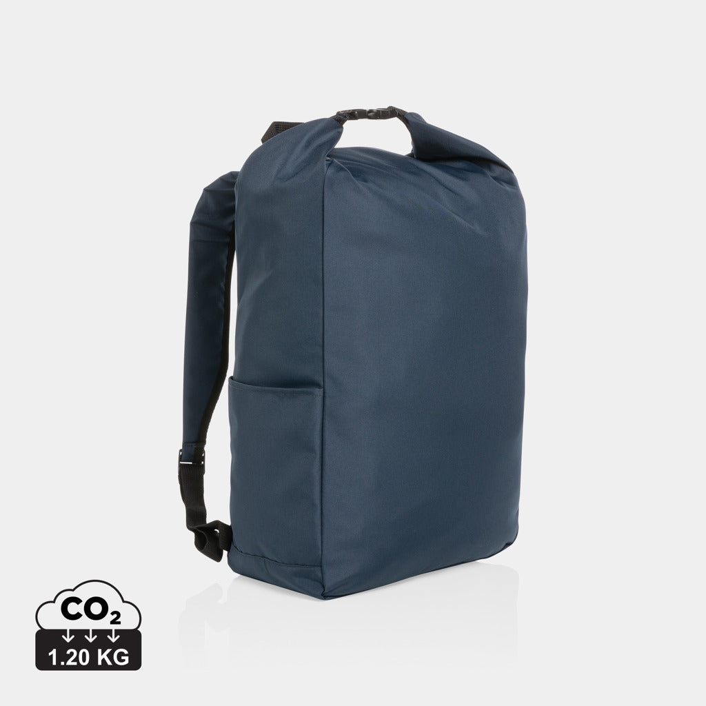 Mochila Enrollable Sostenible de RPET Para Personalizar IMPACT con trazador AWARE ™ y Contribucón a ONG