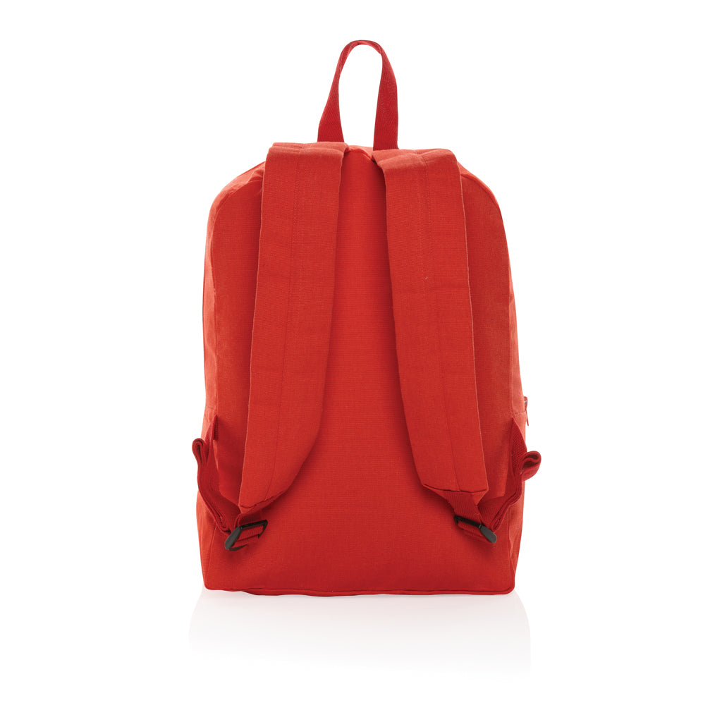 Mochila Escolar Ecológica de Lona Reciclada para Personalizar con Doble Bolsillo de Cremallera y Trazador AWARE™ Especial Formación