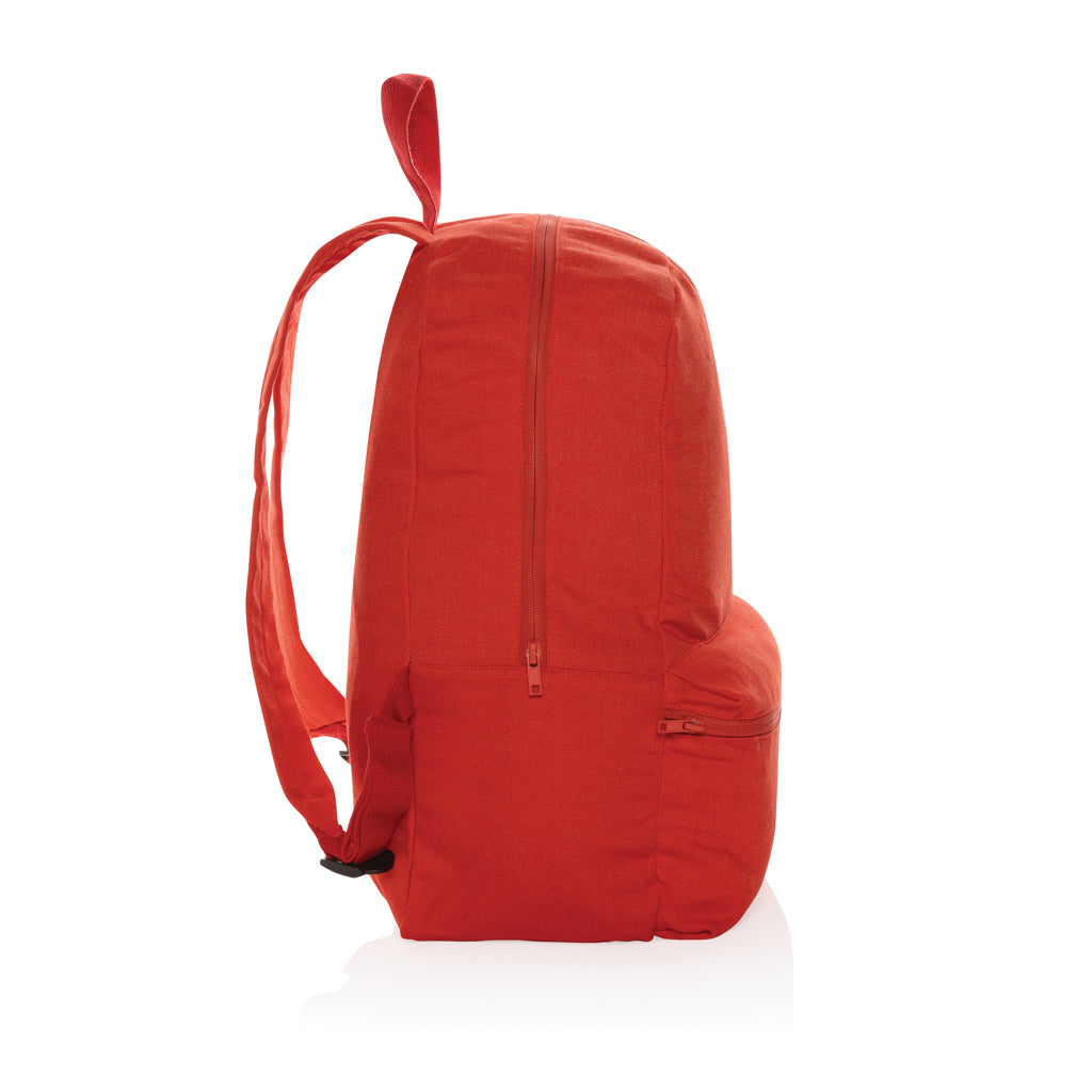 Mochila Escolar Ecológica de Lona Reciclada para Personalizar con Doble Bolsillo de Cremallera y Trazador AWARE™ Especial Formación