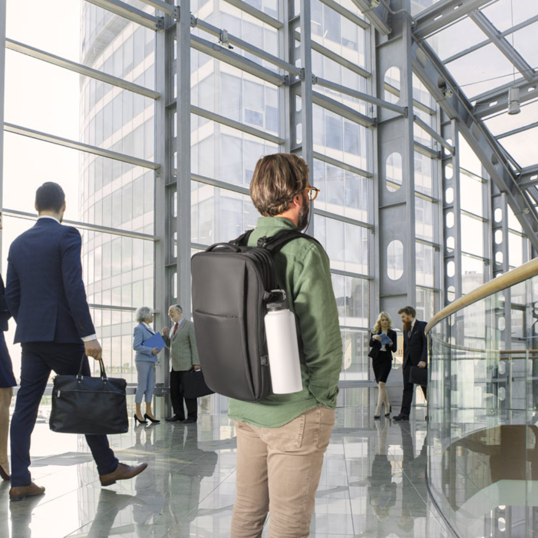Mochila Expandible de Fin de Semana Sostenible en Poliéster Reciclado 600D con Compartimento para Portátil de 17,3" para Personalizar Especial Viajes Dallas