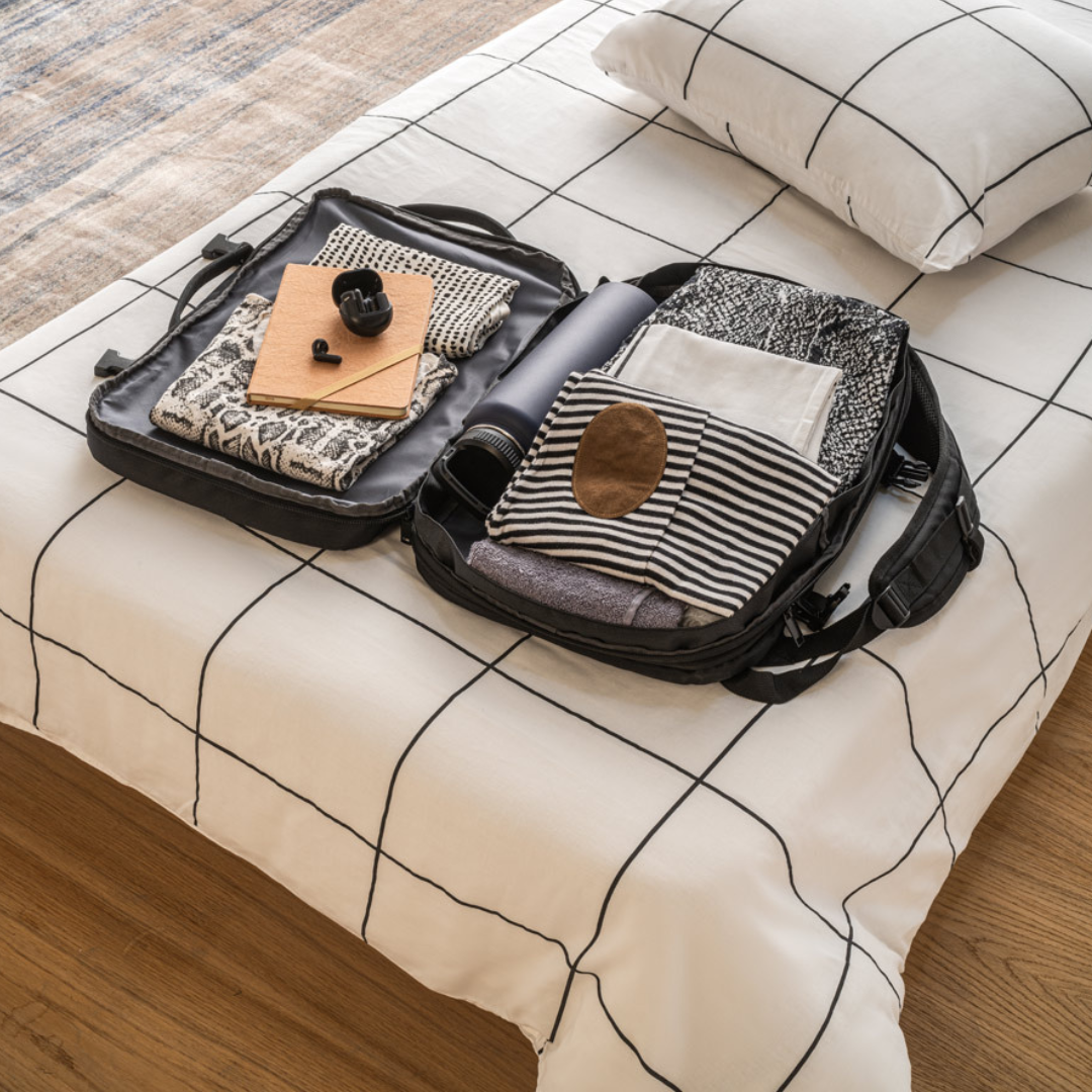 Mochila Expandible de Fin de Semana Sostenible en Poliéster Reciclado 600D con Compartimento para Portátil de 17,3" para Personalizar Especial Viajes Dallas