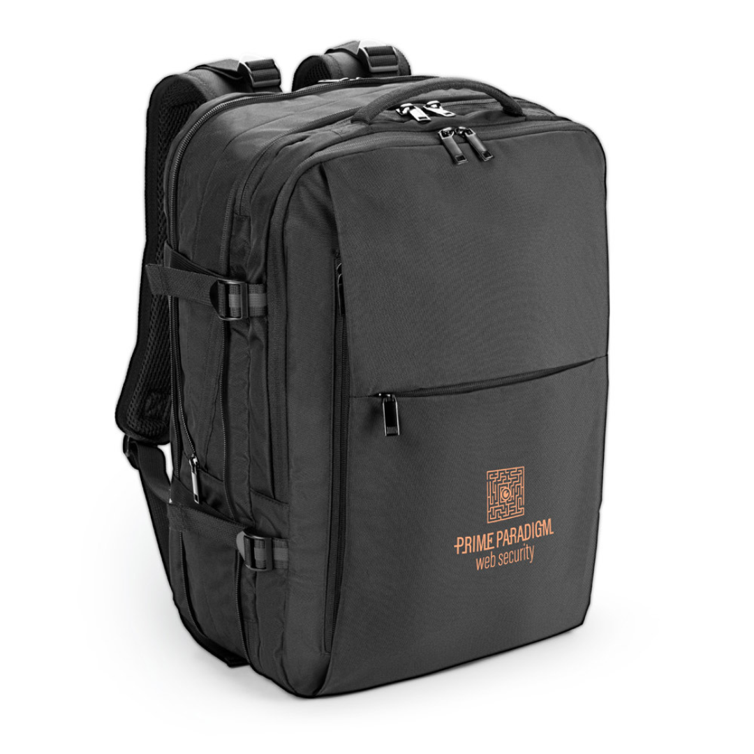Mochila Expandible de Fin de Semana Sostenible en Poliéster Reciclado 600D con Compartimento para Portátil de 17,3" para Personalizar Especial Viajes Dallas