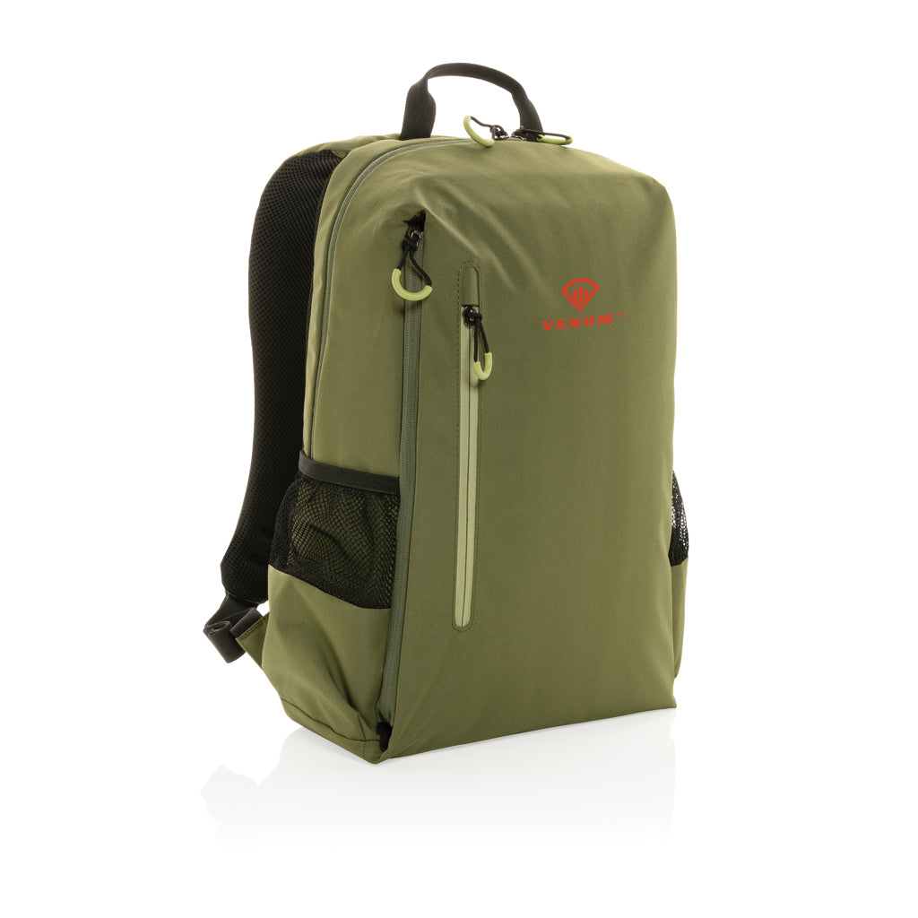 Mochila Moderna para Portátil Sostenible de rPET Reciclado para Personalizar con Funda para Portátil 15,6" Impact AWARE ™ y Seguridad RFID Lima