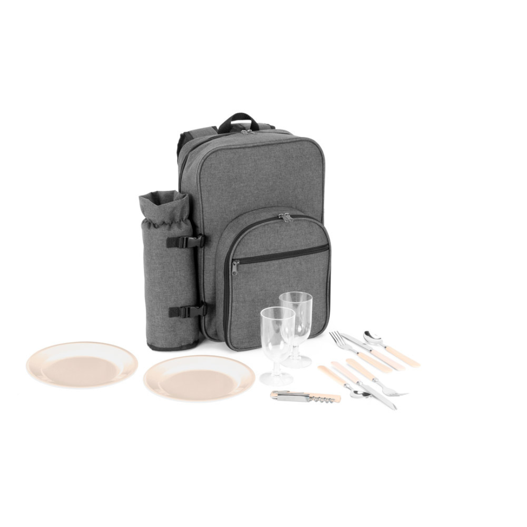 Mochila Térmica de Picnic Sostenible en Poliéster Reciclado Personalizable con Cubiertos Incluidos Whitsunday