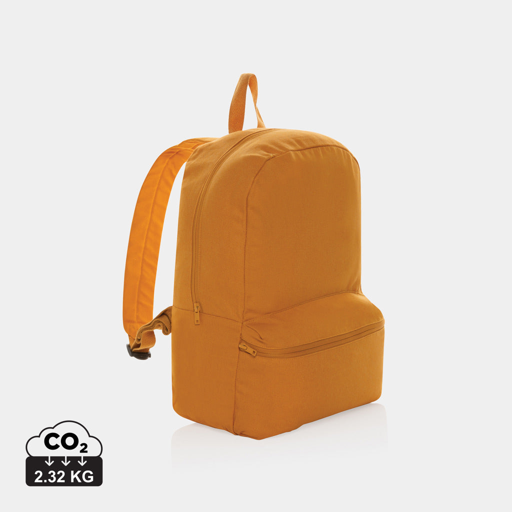 Mochila Escolar Ecológica de Lona Reciclada para Personalizar con Doble Bolsillo de Cremallera y Trazador AWARE™ Especial Formación