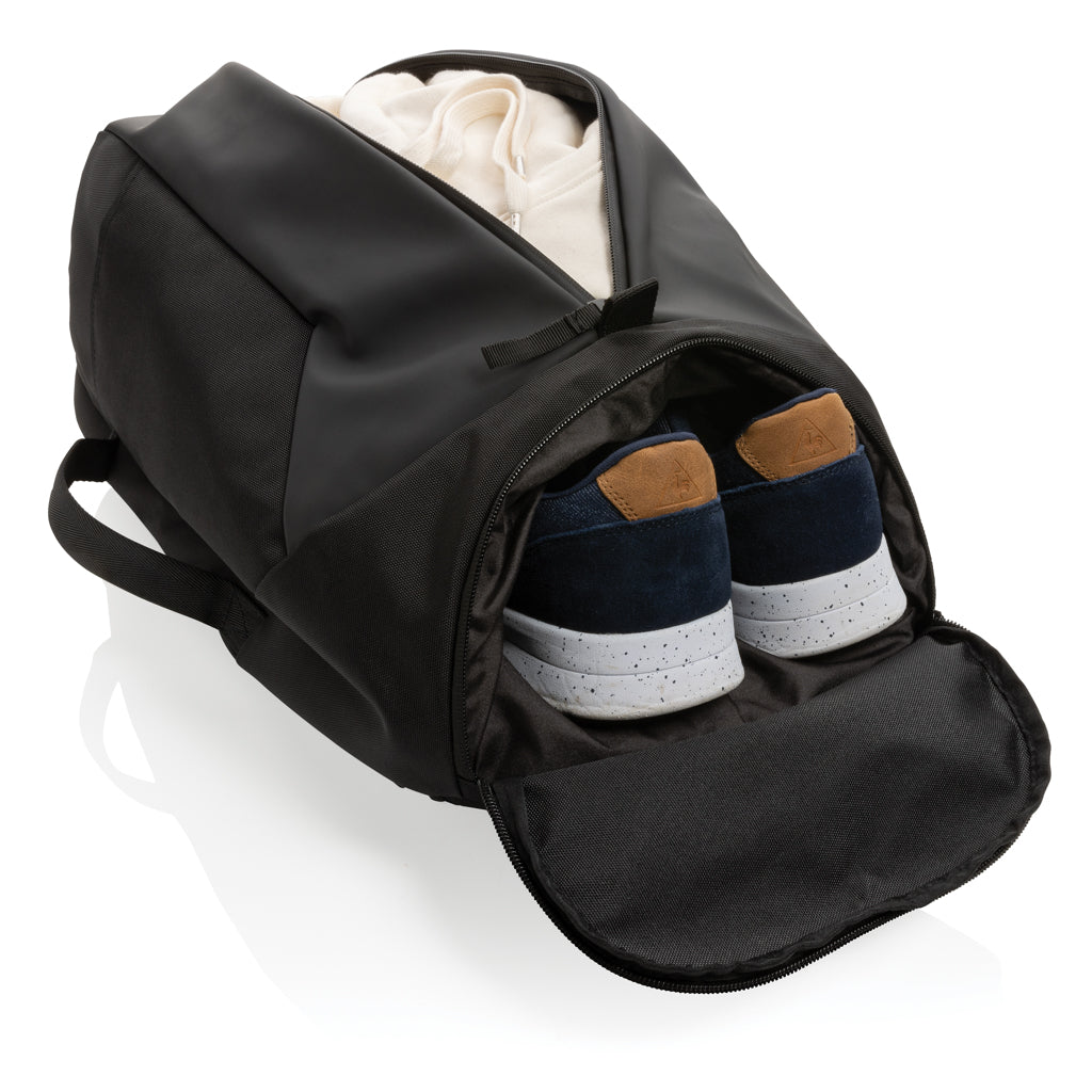 Mochila de Negocios Convertible en Bolsa de Gimnasio Ecológica de rPET Reciclado con Compartimento para ORdenador 15, 6" ,Trazador AWARE™ y Contribución a ONG
