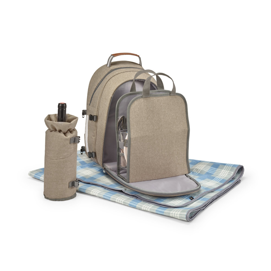 Mochila de picnic ecológica en rPET como regalo corporativo sostenible y merchandising ecológico