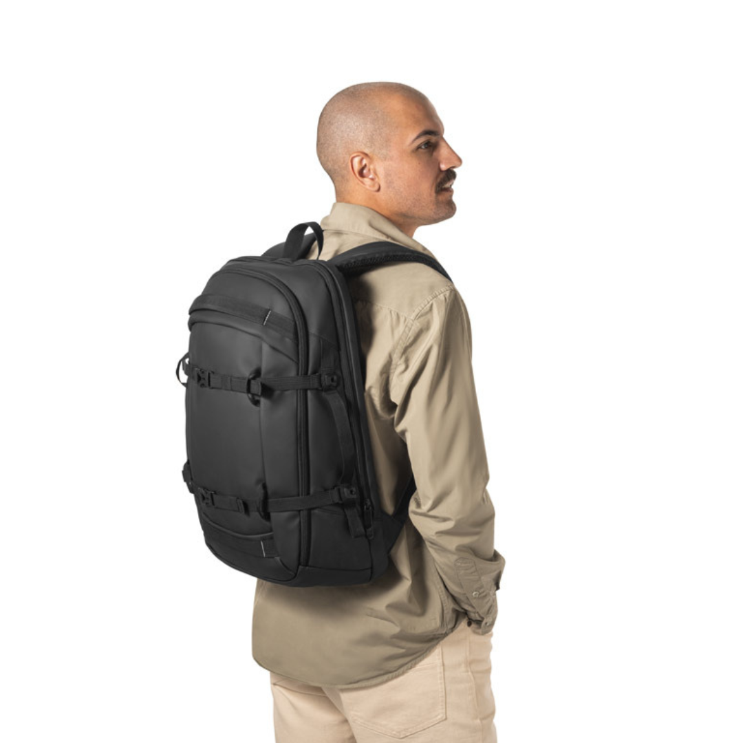 Mochila de Fin de Semana Sostenible en Poliéster Reciclado 900D con Compartimento para Portátil 17,3" para Personalizar Especial Viajes Kampala