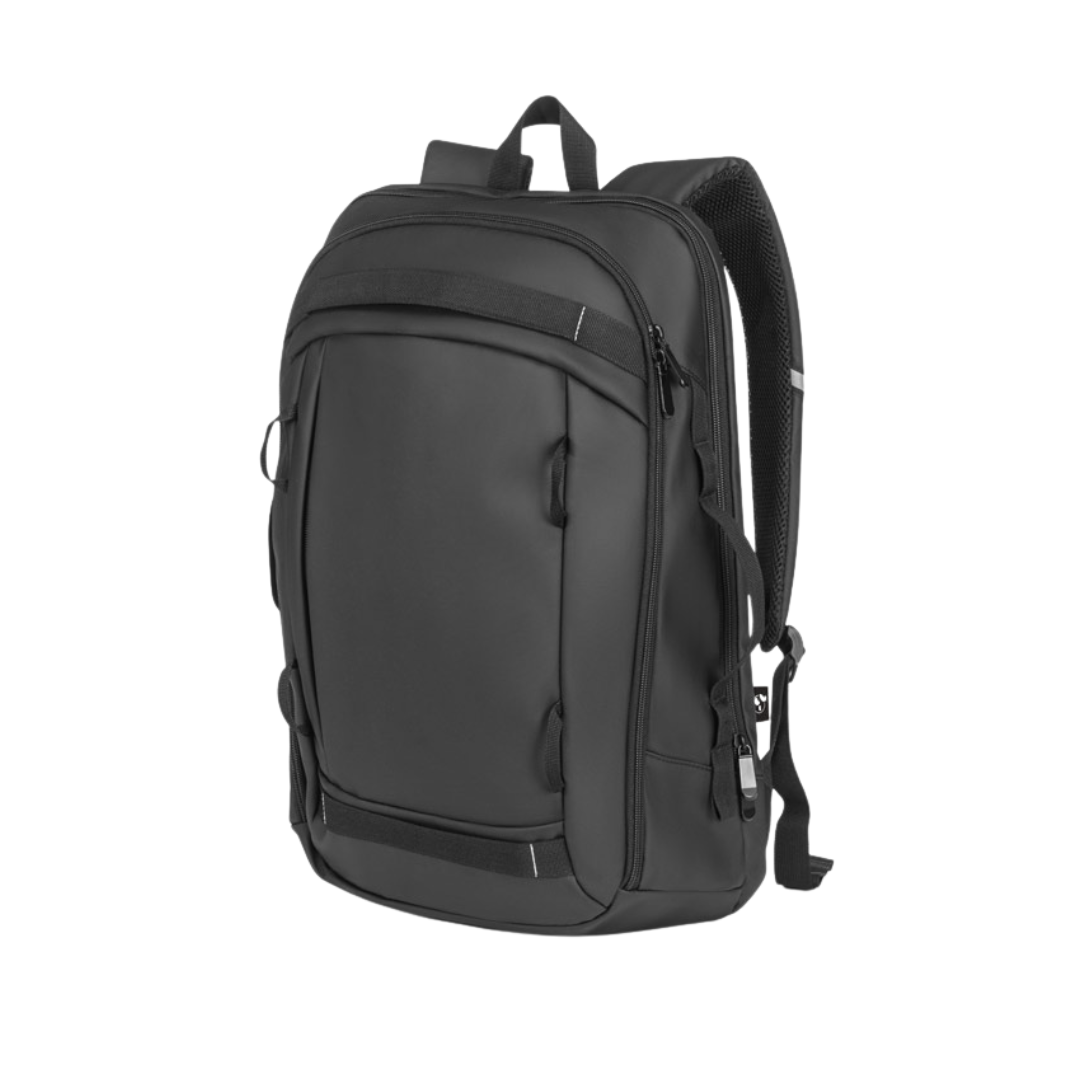 Mochila de Fin de Semana Sostenible en Poliéster Reciclado 900D con Compartimento para Portátil 17,3" para Personalizar Especial Viajes Kampala