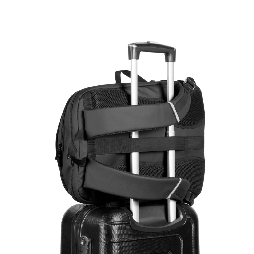 Mochila de Fin de Semana Sostenible en Poliéster Reciclado 900D con Compartimento para Portátil 17,3" para Personalizar Especial Viajes Kampala
