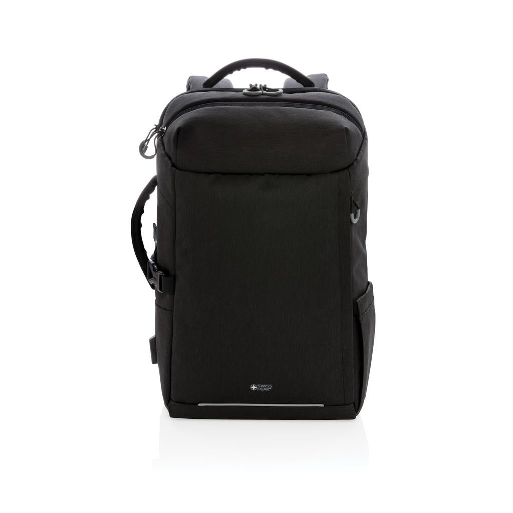 Mochila de Viaje de Fin de Semana Ecológica de rPET Reciclado con Trazador AWARE ™ para Personalizar Especial Negocios y Regalo de Empresa Swiss Peak