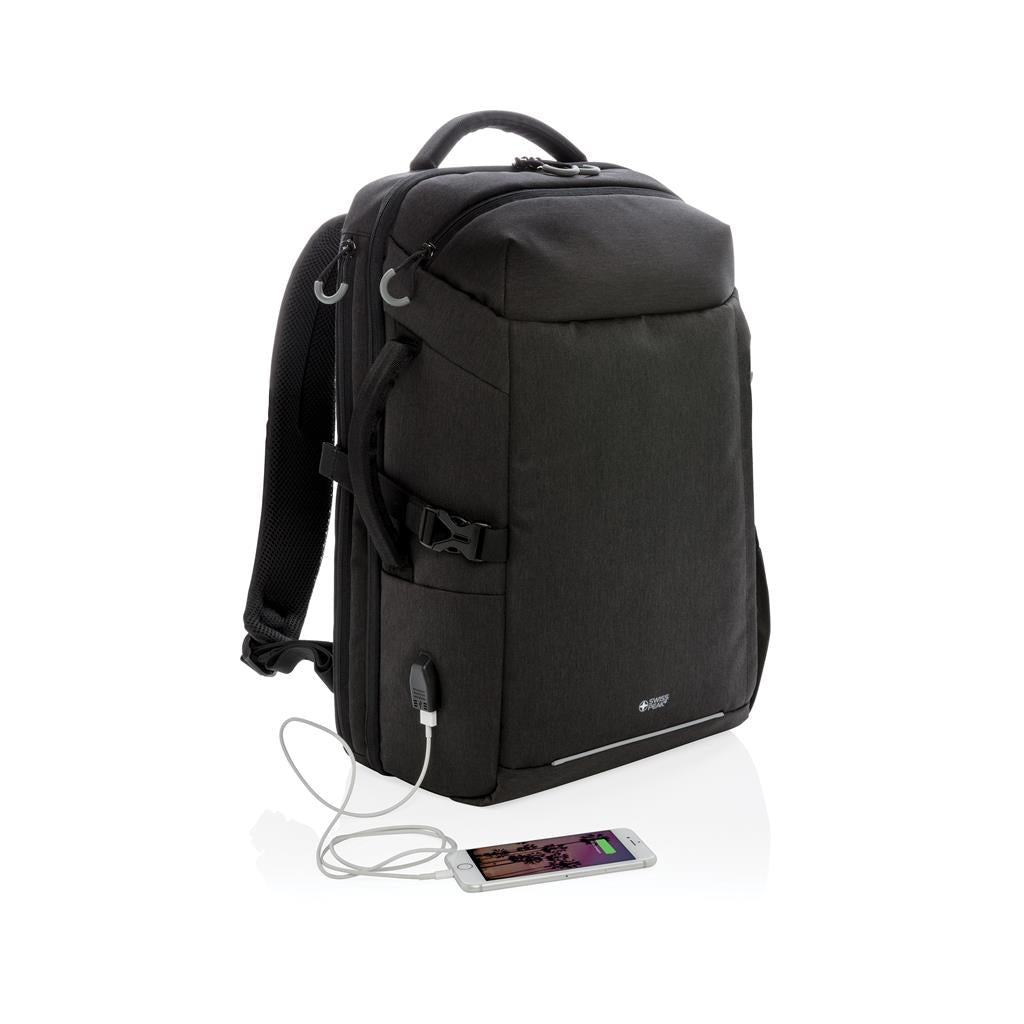 Mochila de Viaje de Fin de Semana Ecológica de rPET Reciclado con Trazador AWARE ™ para Personalizar Especial Negocios y Regalo de Empresa Swiss Peak