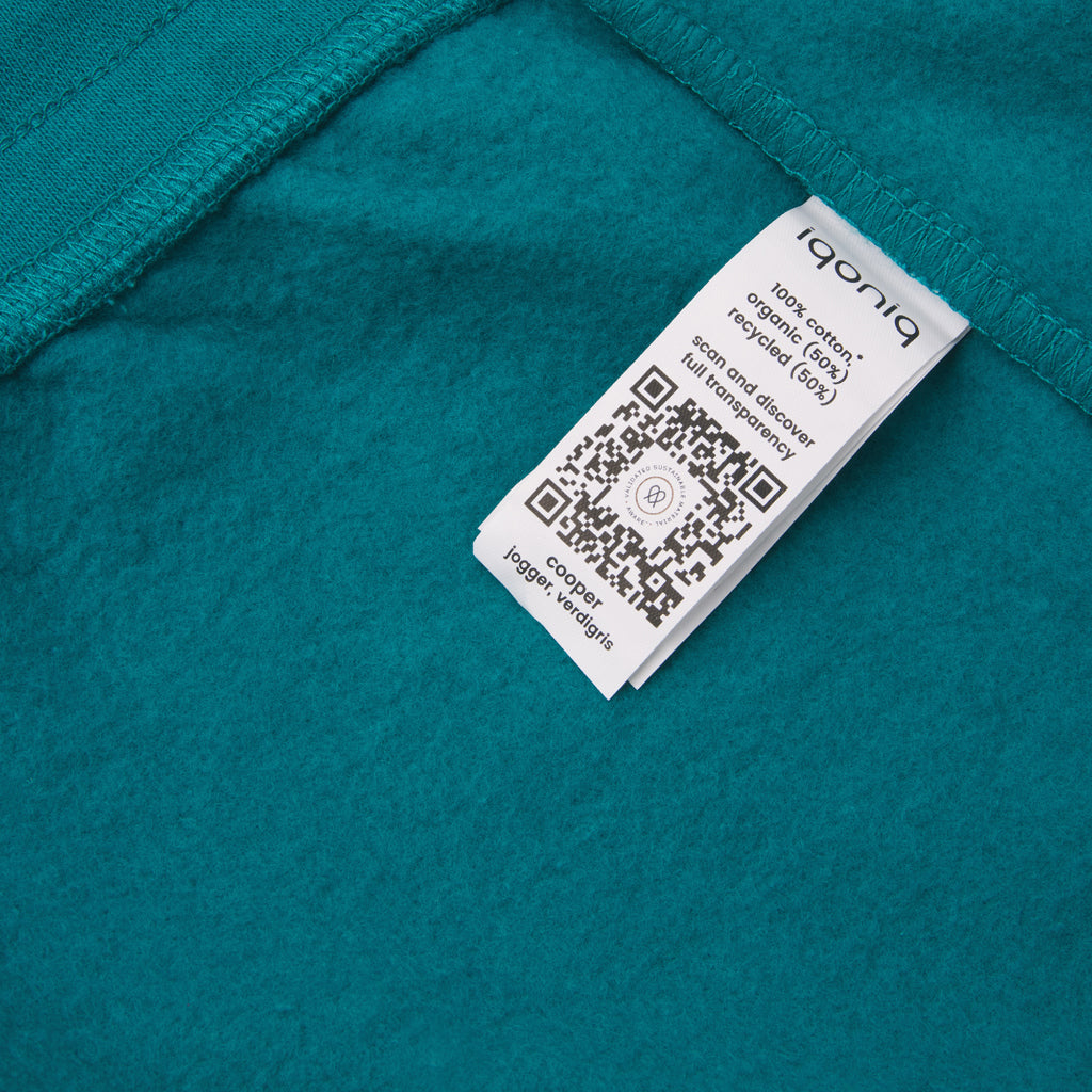 Pantalón Jogger Unisex Ecológico 50% Algodón Reciclado 50% Algodón Orgánico Para Personalizar Disponible en Varios Colores con Certificado OEKO-TEX® y Trazador Aware™ Cooper