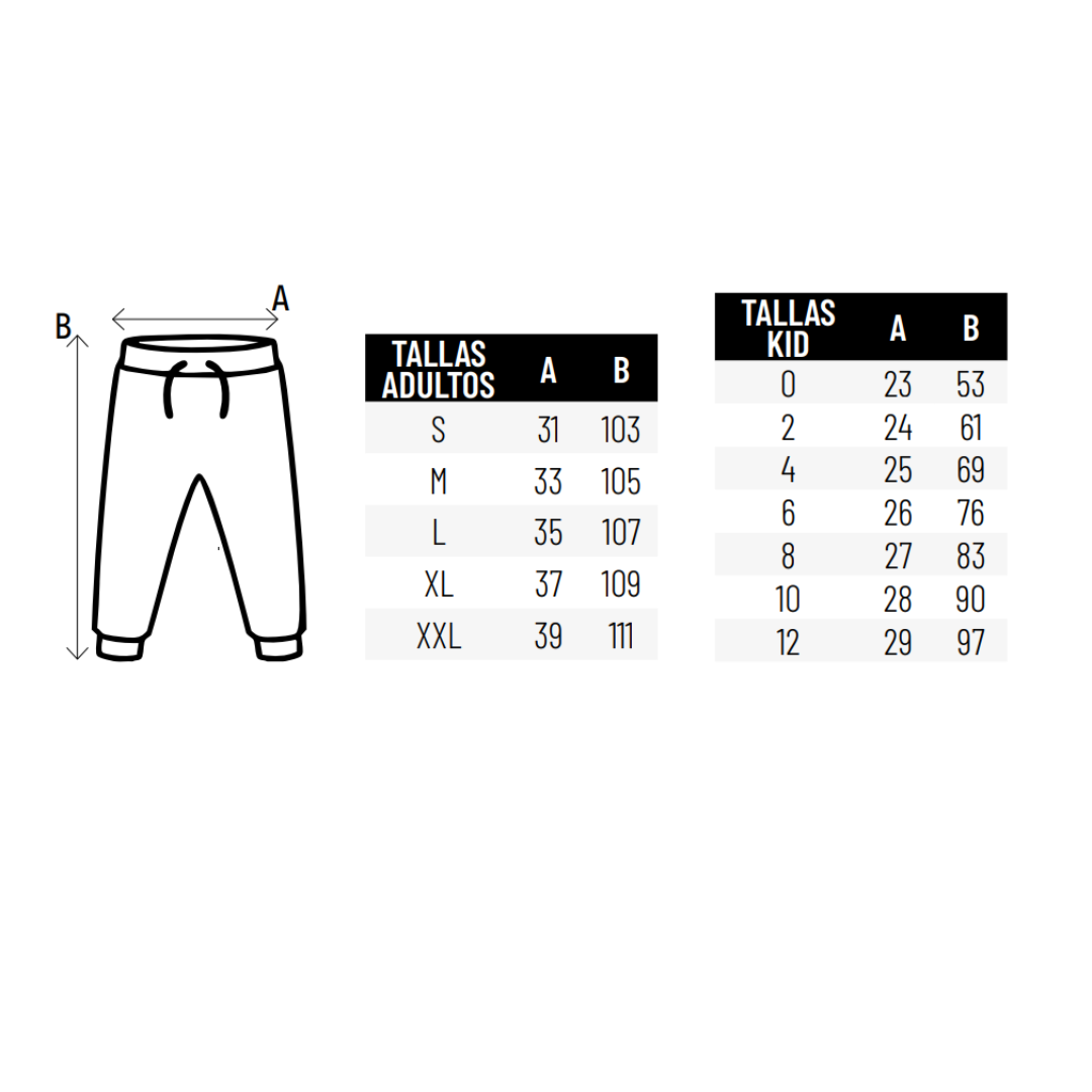 Pantalón Básico Unisex Sostenible de Algodón Reciclado y Poliéster Reciclado para Personalizar Fabricados en España Global Adultos y Niñ@s - 285gr/m2