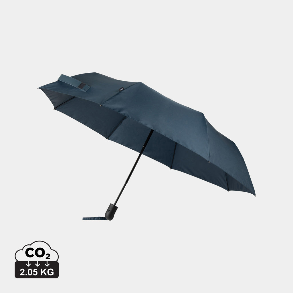 Paraguas Ecológico De Bolsillo Automático Antitormenta de RPET 190T para Personalizar con Trazador AWARE™ Vinga Baltimore21"