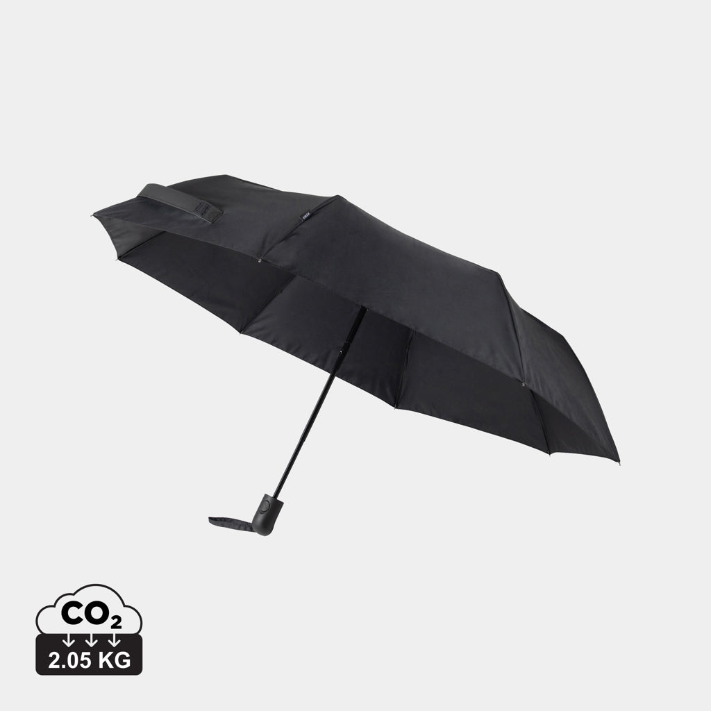 Paraguas Ecológico De Bolsillo Automático Antitormenta de RPET 190T para Personalizar con Trazador AWARE™ Vinga Baltimore21"