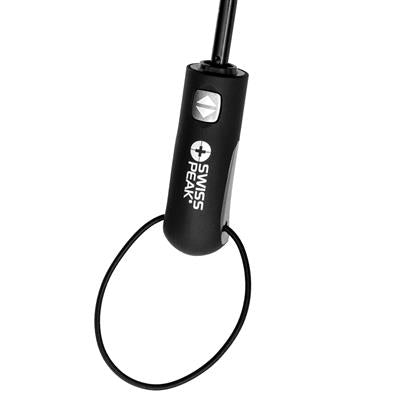 Paraguas Ecológico De Bolsillo Automático Antitormenta de RPET para Personalizar con Trazador AWARE™ y Contribución a ONG - Swiss Peak Tornado 27"