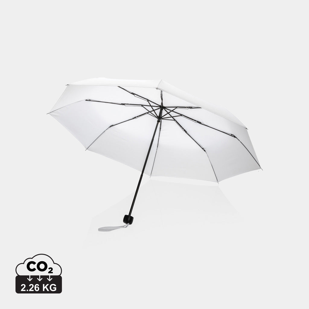 Mini Paraguas Plegable Ecológico Manual de 20.5" RPET Reciclado 190T para Publicidad Impact con Trazador AWARE ™