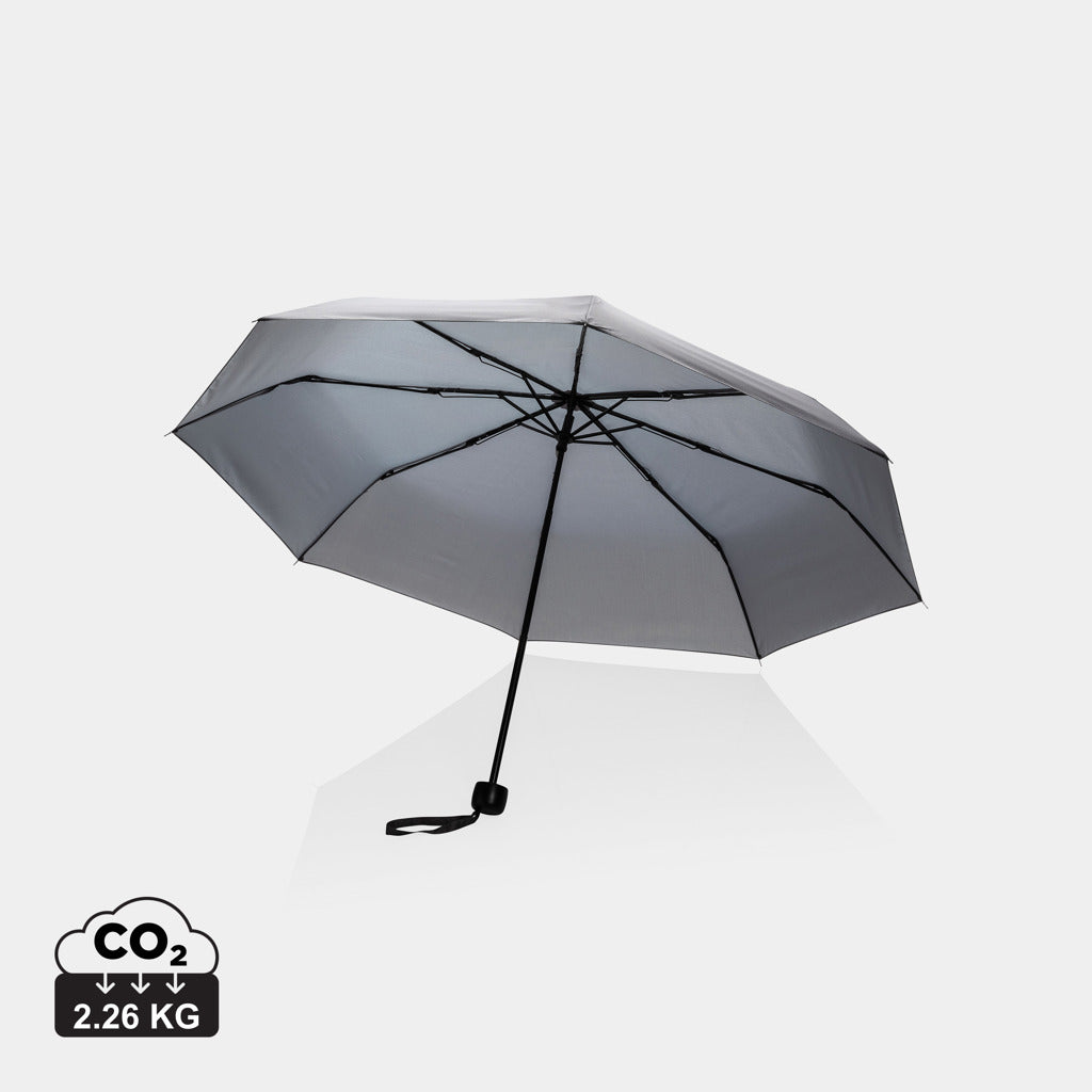 Mini Paraguas Plegable Ecológico Manual de 20.5" RPET Reciclado 190T para Publicidad Impact con Trazador AWARE ™
