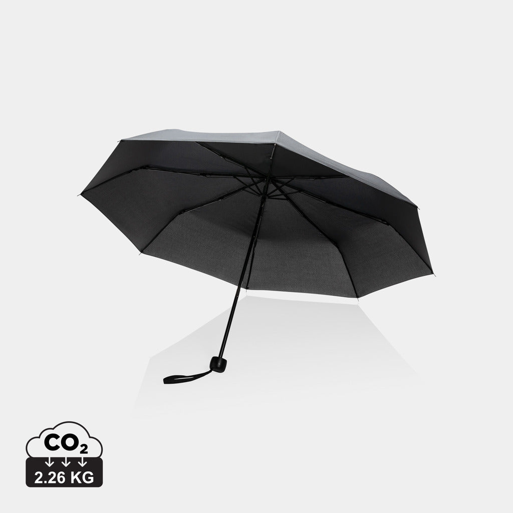 Mini Paraguas Plegable Ecológico Manual de 20.5" RPET Reciclado 190T para Publicidad Impact con Trazador AWARE ™