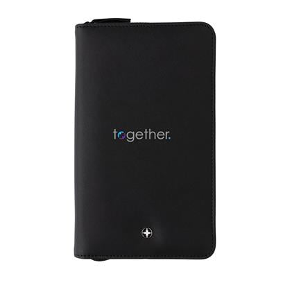 Portadocumentos de Viaje Ecológico PU Reciclado con Certificación RCS para Personalizar con Protección RFID Swiss Peak Heritage Especial Agencias de Viajes