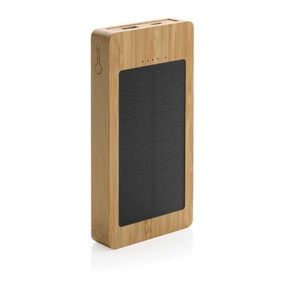 Powerbank Solar Ecológico de Bambú con Certificado FSC® para Personalizar 10.000 mAh Sunwick