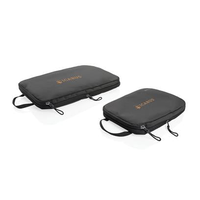 Set de 2 Cubos de Comprensión de Viaje Ecológicos de rPET Reciclado con Trazador AWARE ™ para Personalizar Especial Viajes Peak Ridge Swiss Peak