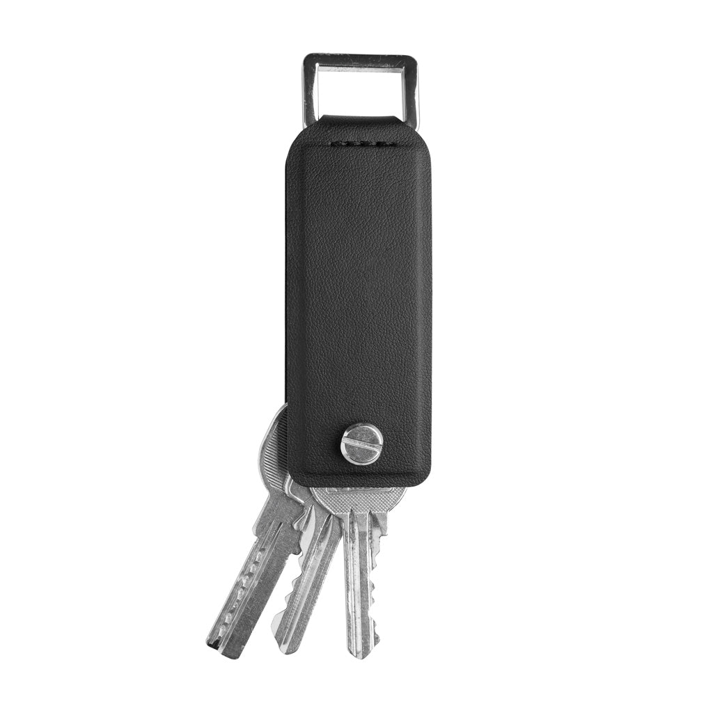 Set de Regalo de 3 piezas con Bolígrafo de Aluminio Reciclado, Llavero y Soporte para AirTag Ecológico de PU Reciclado con Certificado RCS para Personalizar Especial Welcome Pack Tula Lujo