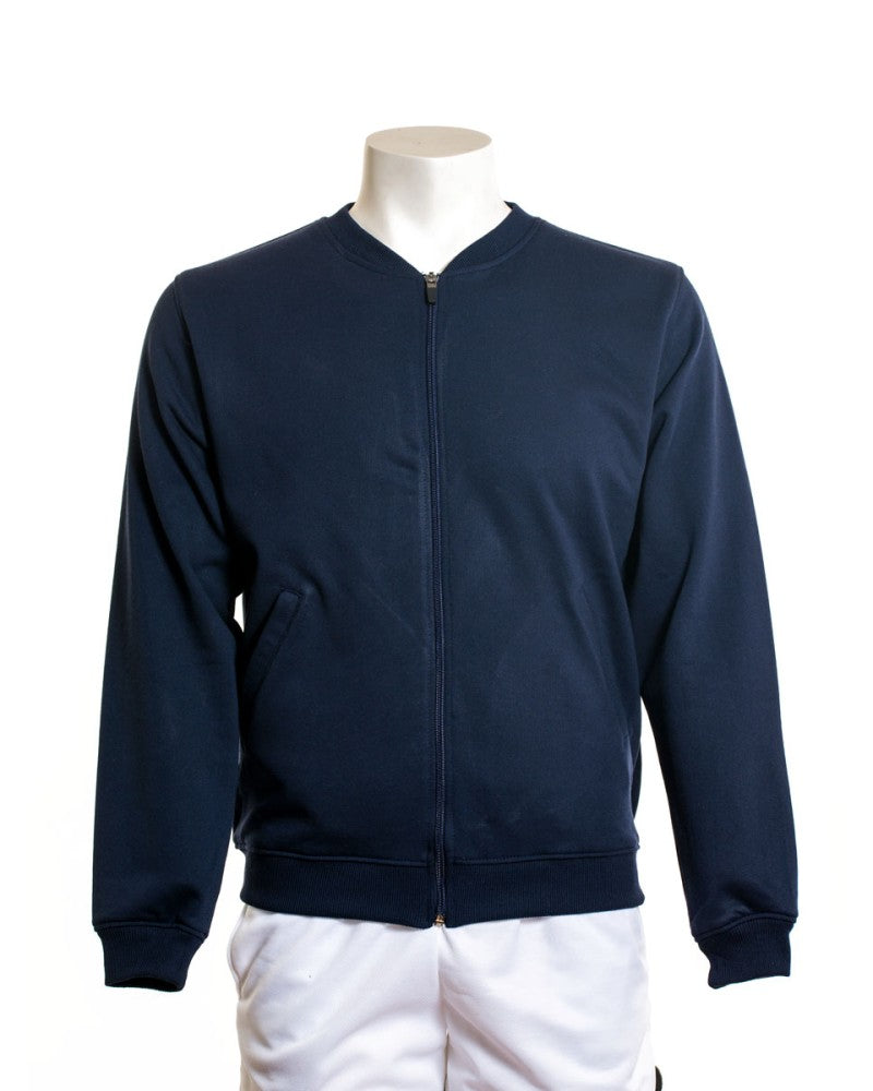 Sudadera Bomber de Cremallera Sostenible de Algodón Reciclado y Poliéster Reciclado Personalizable Fabricada en España Hidrica Inisex - Felpa Perchada 285gr/m2