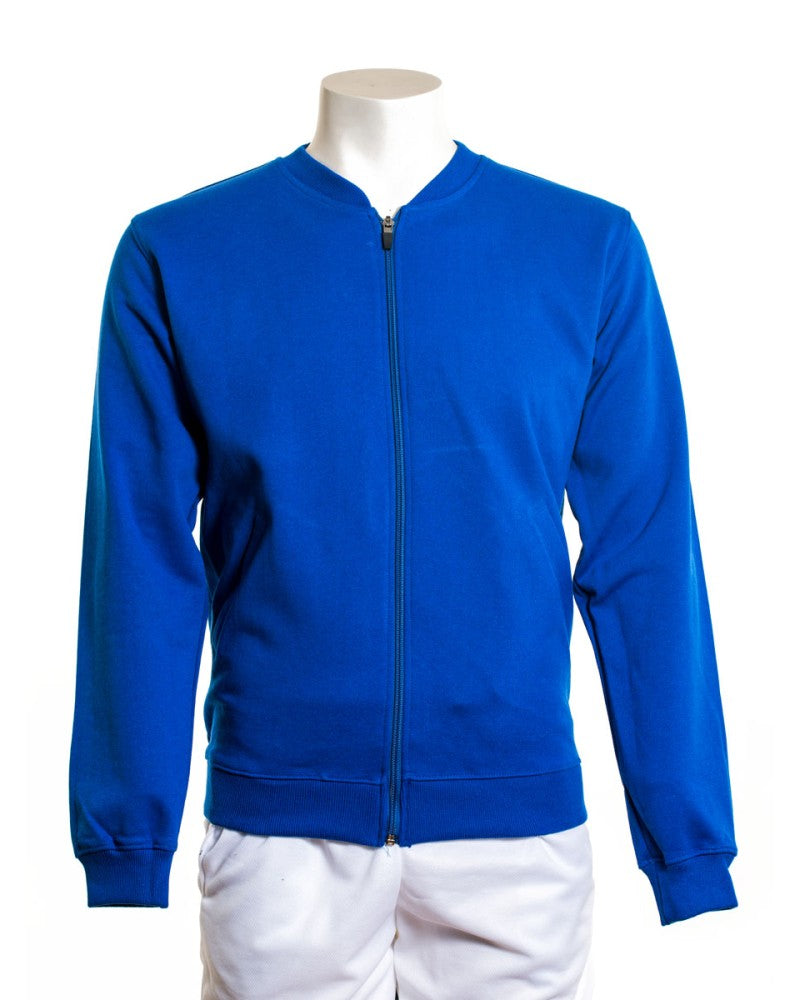 Sudadera Bomber de Cremallera Sostenible de Algodón Reciclado y Poliéster Reciclado Personalizable Fabricada en España Hidrica Inisex - Felpa Perchada 285gr/m2