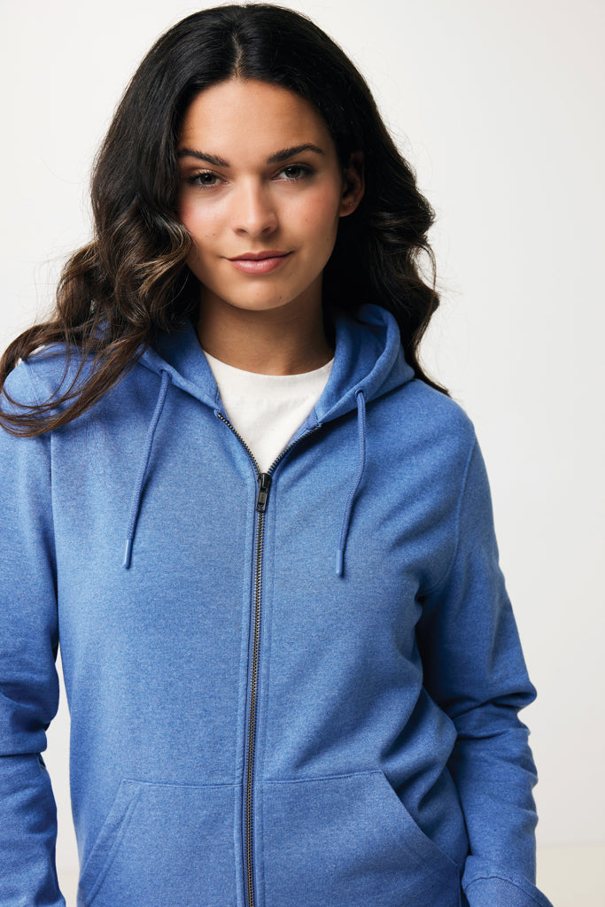 Sudadera Ecológica Unisex Modern fit con Cremallera y Capucha 50% Algodón Reciclado 50% Algodón Orgánico para Personalizar con certificación OEKO-TEX® Abisko 340 G/M²