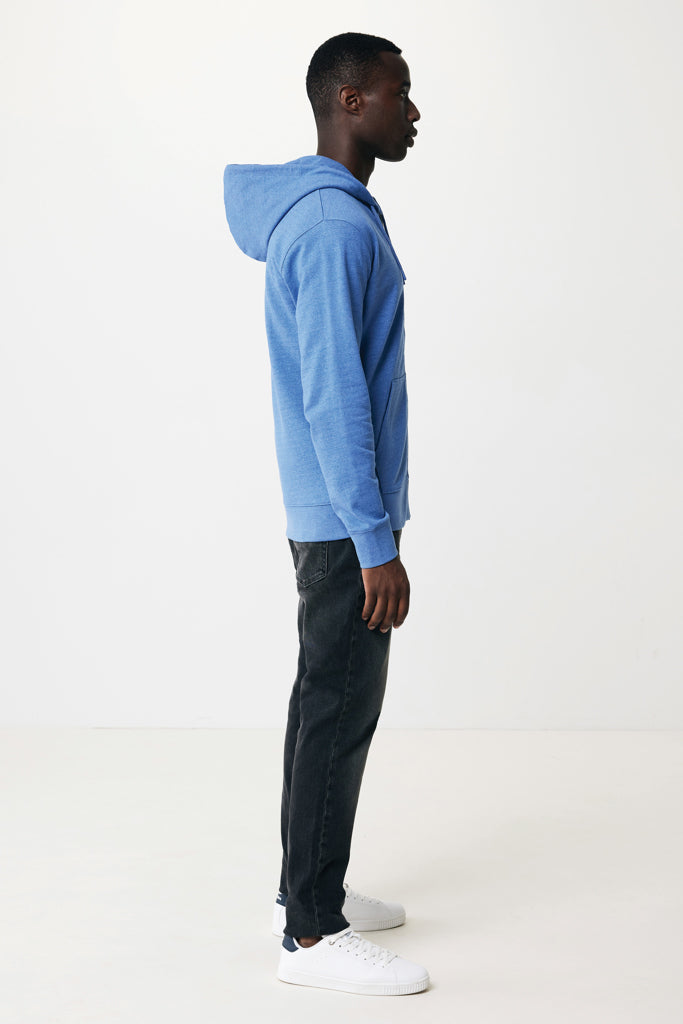 Sudadera Ecológica Unisex Modern fit con Cremallera y Capucha 50% Algodón Reciclado 50% Algodón Orgánico para Personalizar con certificación OEKO-TEX® Abisko 340 G/M²